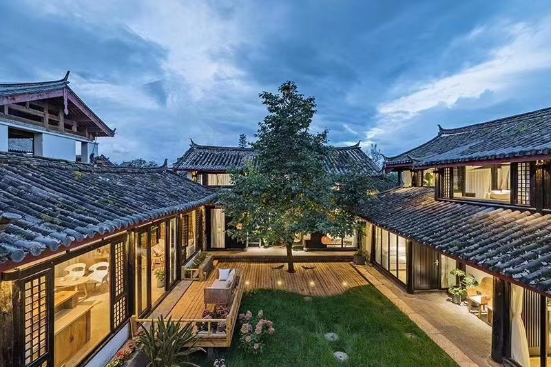 丽江户半开